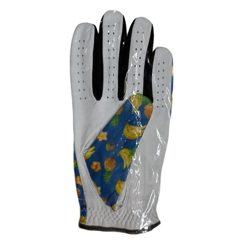 Tropical Fruit Print Golf Glove Men's Left Hand Large Bananas & Pineapples - Picture 2 of 2